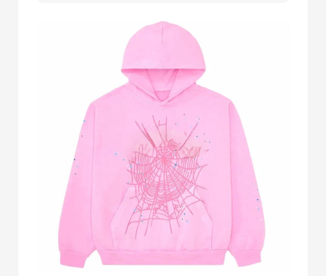 Pink spider hood